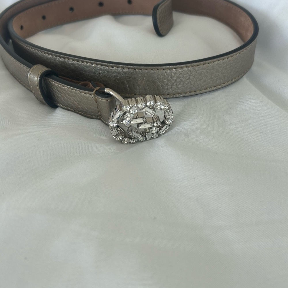 Gucci Crystal GG Belt